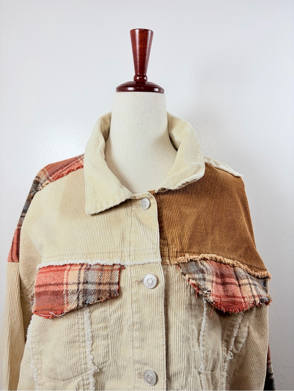 Fantastic Fawn Corduroy Patchwork Jacket - Picture 4 of 8